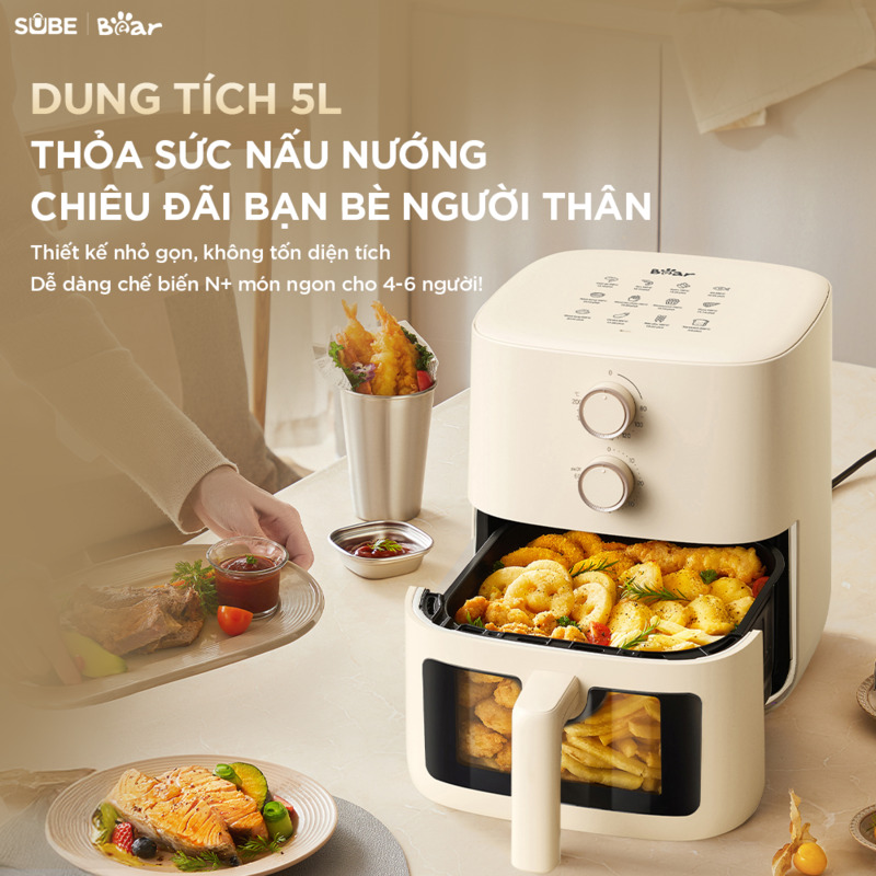 Dung tích lên đến 5L
